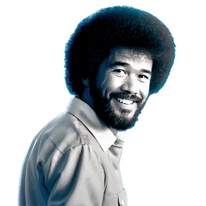 Bob Ross Signature Hair Png 06282024 PNG image