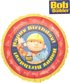Bob The Builder Birthday Balloon PNG image