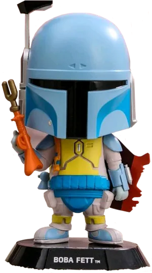 Boba Fett Figurine Collectible PNG image