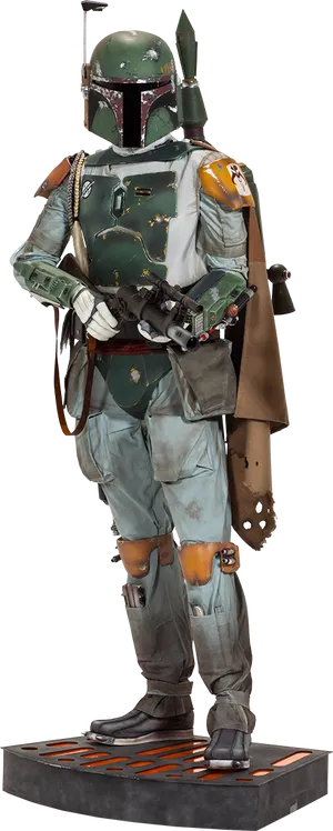 Boba Fett Full Armor Standing PNG image