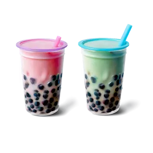 Boba Tea Set Png Llj PNG image