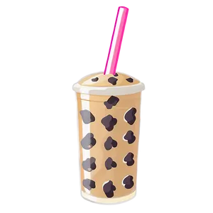 Boba Tea With Cookies Png 45 PNG image