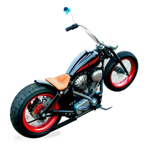 Bobber Motorcycle Design Png 06252024 PNG image