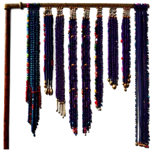 Bohemian Beaded Curtain Png 05252024 PNG image