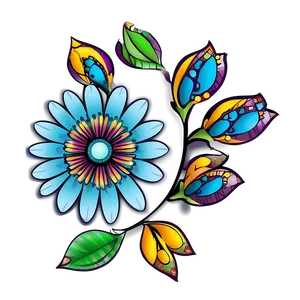 Bohemian Flower Art PNG Jta69 PNG