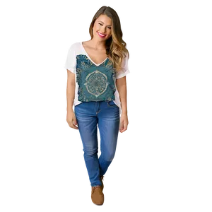 Bohemian Graphic Tees Design PNG 44