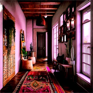 Bohemian Hallway Inspirations PNG 06242024 PNG