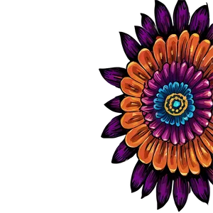 Bohemian Indie Flower Motif PNG Otn60 PNG
