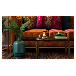 Bohemian Living Room Vibe Png 58 PNG image