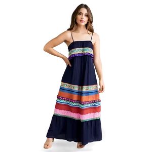 Bohemian Maxi Dress PNG 05232024