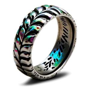 Bohemian Silver Ring PNG Cjk
