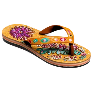 Bohemian Style Flip Flop Png 40 PNG image