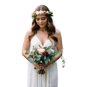 Bohemian Wedding Bouquet Styles Png Hgl52 PNG image