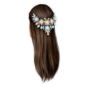 Boho Chic Hair Clip Png 06132024 PNG image