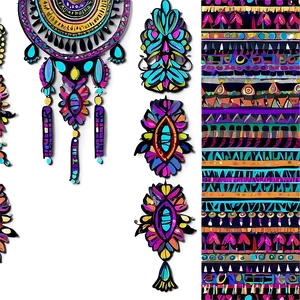 Boho Chic Pattern Design PNG 06282024 PNG