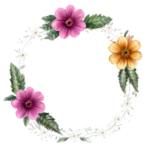Boho Chic Photo Border PNG Scb