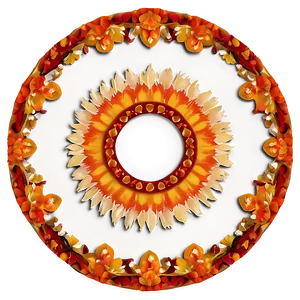 Boho Circle Frame PNG 18