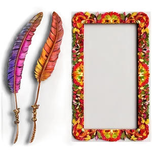 Boho Cute Frame PNG 06262024 PNG