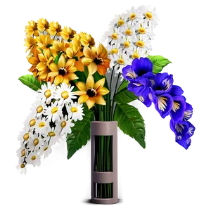 Boho Flowers Composition PNG 06272024