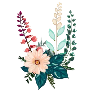 Boho Flowers Garden PNG 53 PNG
