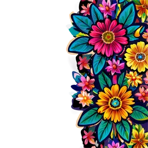 Boho Flowers Pattern Png Jbk3 PNG image