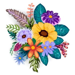 Boho Flowers Set PNG Lxu