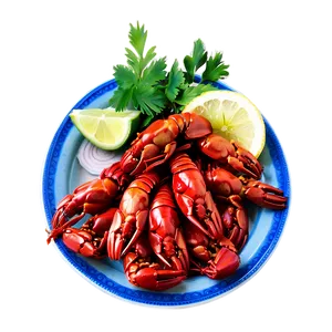 Boiled Crawfish Platter Png 06122024 PNG image