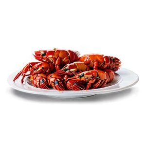 Boiled Crawfish Platter Png 06122024 PNG image