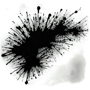 Bold Black Splatter Stroke PNG 06262024 PNG