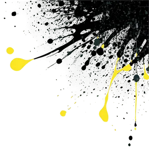Bold Black Splatter Stroke PNG Dmv49 PNG
