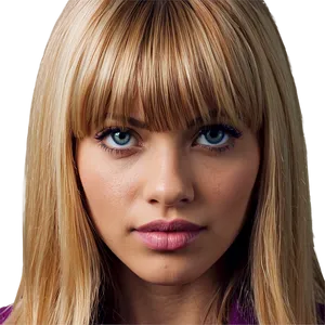 Bold Blonde Bangs Look Png Nct PNG image