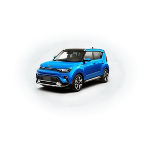 Bold Blue Kia Soul 2023 Png 06292024 PNG image