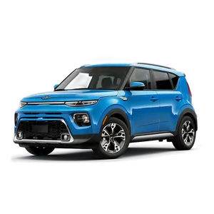 Bold Blue Kia Soul 2023 Png Mmt23 PNG image