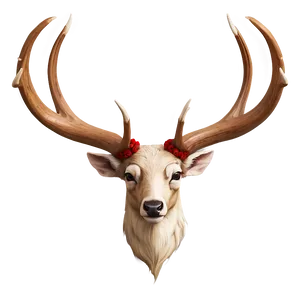 Bold Deer Antler Emblem Png 06122024 PNG image