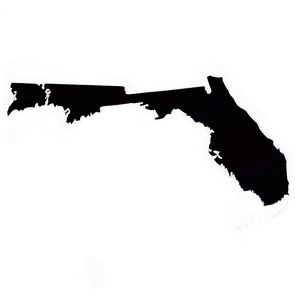 Bold Florida State Line Art PNG 06122024 PNG