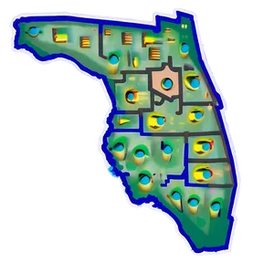 Bold Florida State Line Art PNG Mys59 PNG