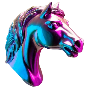 Bold Horse Head Figure PNG 06122024
