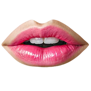 Bold Pink Lips PNG 5
