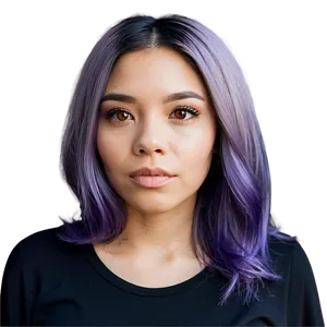 Bold Purple Hair Color Transformation PNG Avp50 PNG