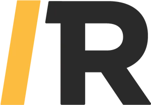 Bold R Letter Logo Design PNG image