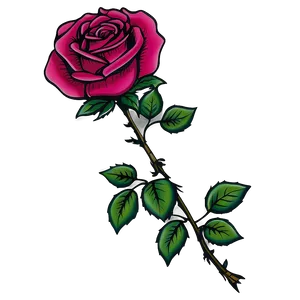 Bold Rose Tattoo Design Png Ikk PNG image