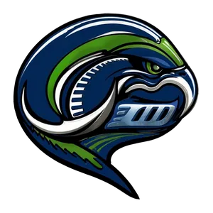 Bold Seahawks Logo Outline PNG 05242024