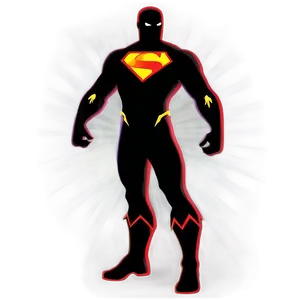 Bold Superhero Silhouette PNG 33