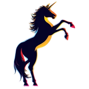 Bold Unicorn Silhouette PNG Arg92 PNG