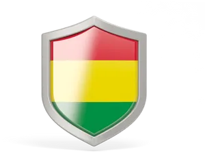 Bolivian Flag Shield Graphic PNG