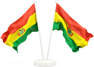 Bolivian Flagson Stands PNG