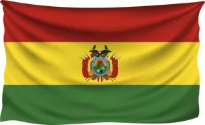 Bolivian National Flag Waving PNG