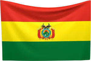 Bolivian National Flag Waving PNG image