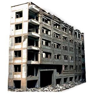 Bombed Out Building PNG 06212024 PNG