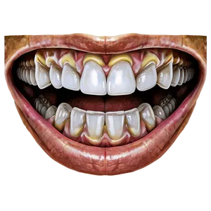 Bone-chilling Mouth PNG Utx
